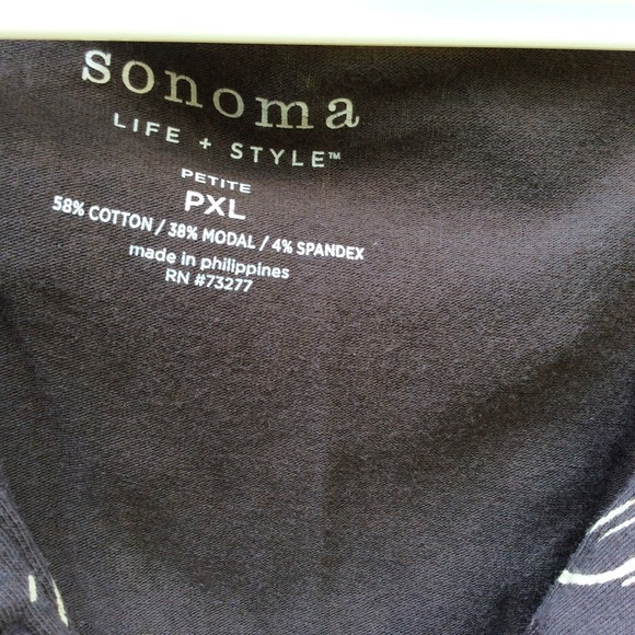 Sonoma petit dress brown tone cotton blend - Picture 3 of 4